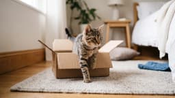 The first week with a new kitten: one room, then the house