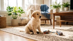 The first week with a new puppy: a calm start