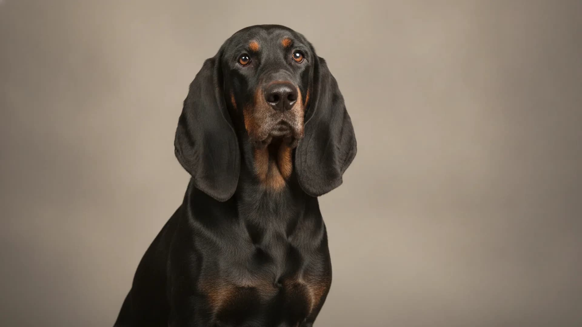 Illustration of Black and Tan Coonhound