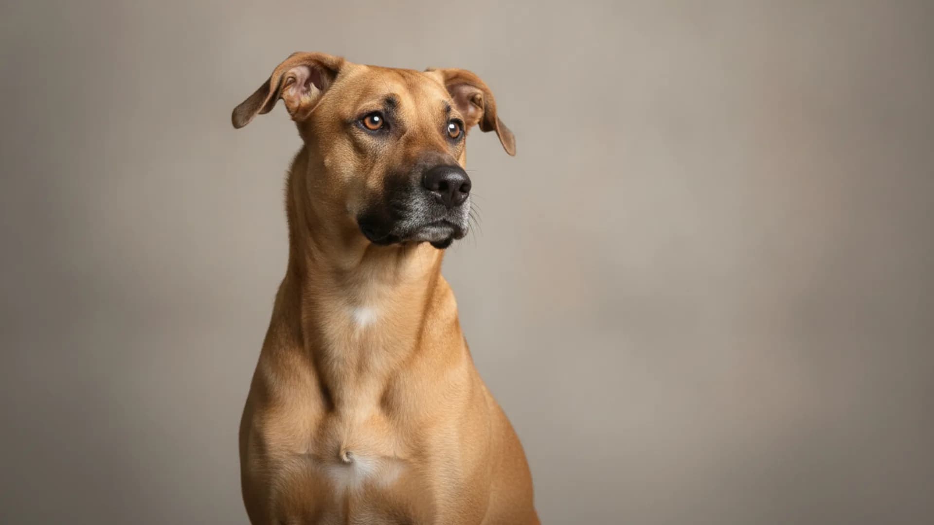 Illustration of Black Mouth Cur