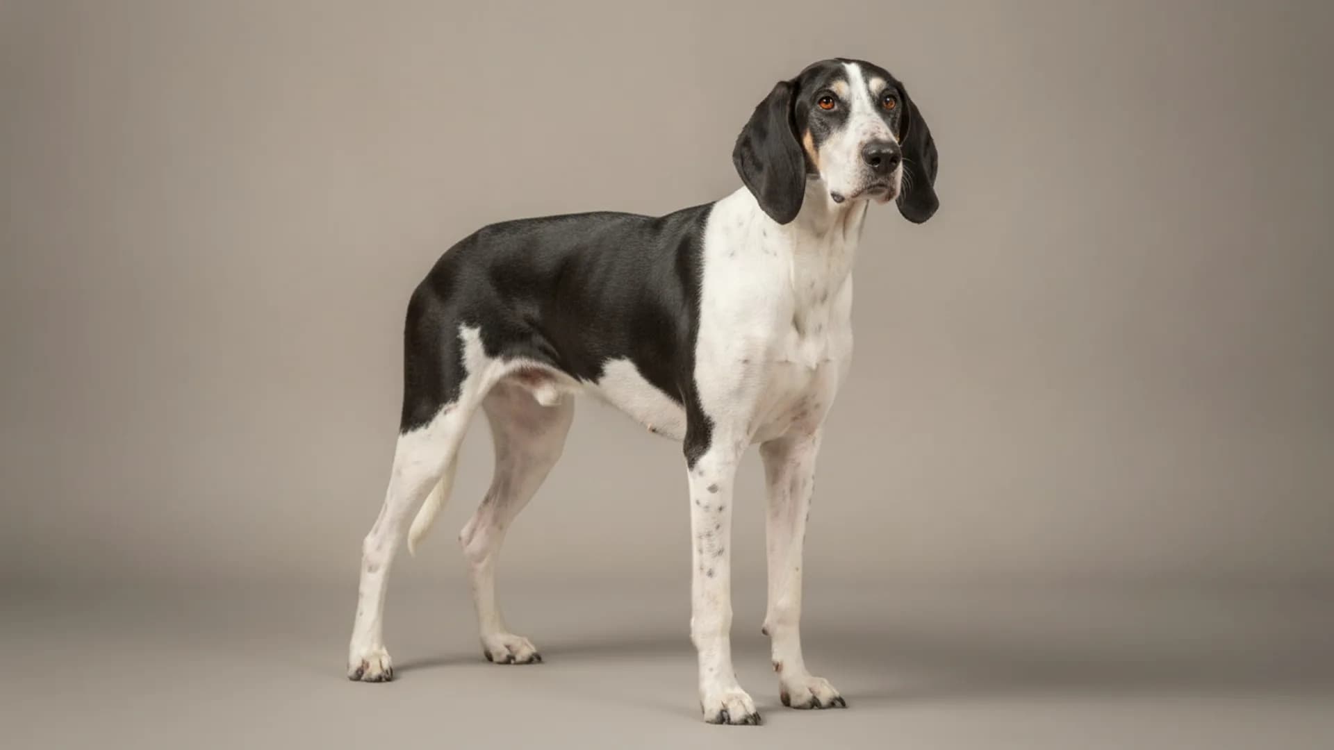 Illustration of Chien Français Blanc Et Noir