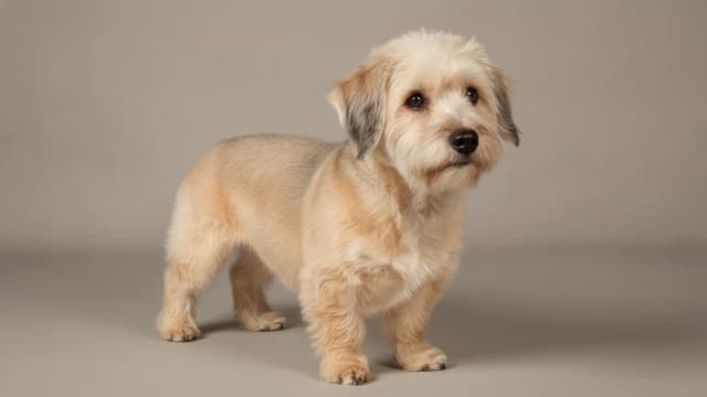 Illustration eines Dandie Dinmont Terrier