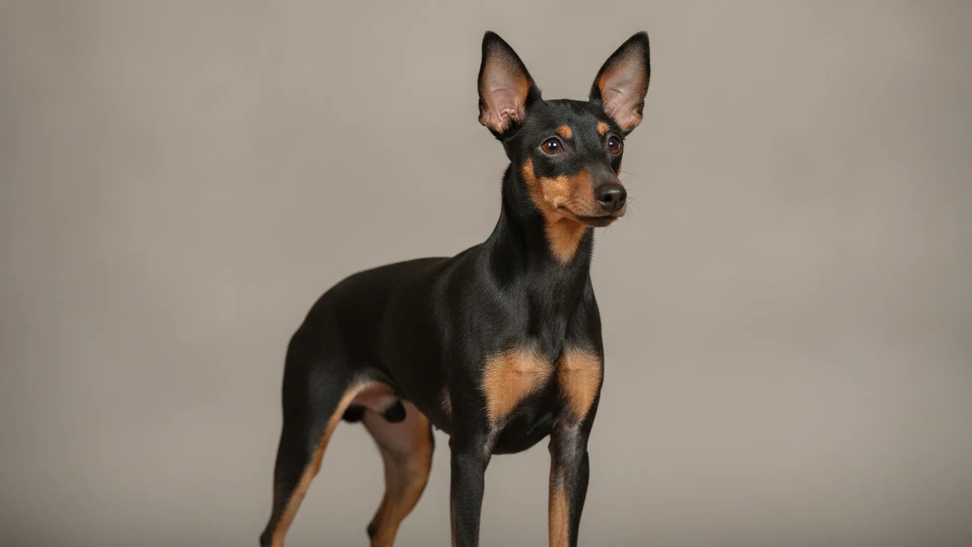 Illustration of English Toy Terrier (Black & Tan)