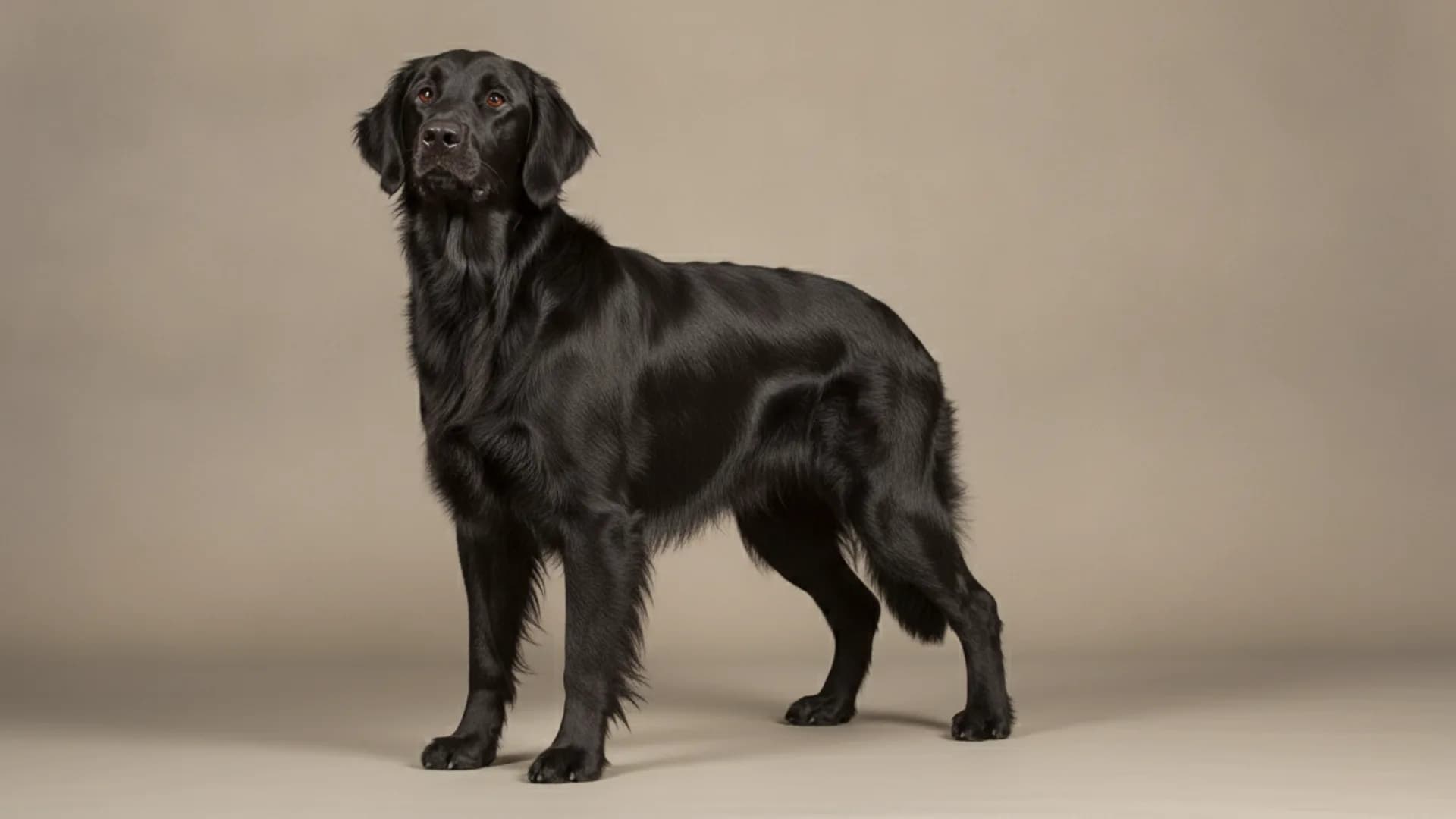 Illustration of Flat-Coated Retriever