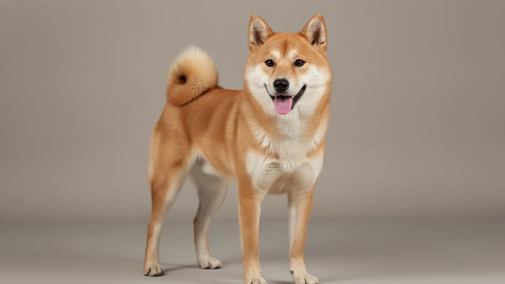 Illustration of Korean Jindo Dog