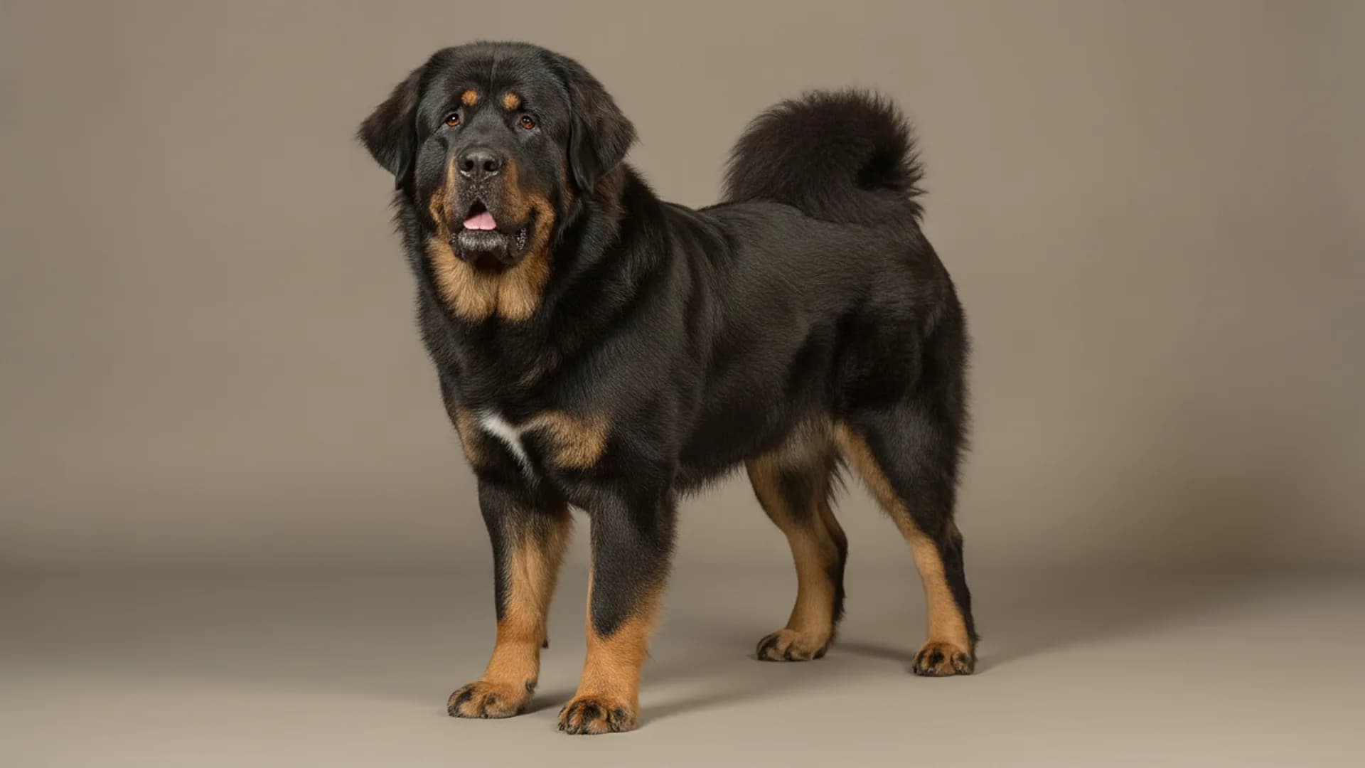 Illustration of Tibetan Mastiff