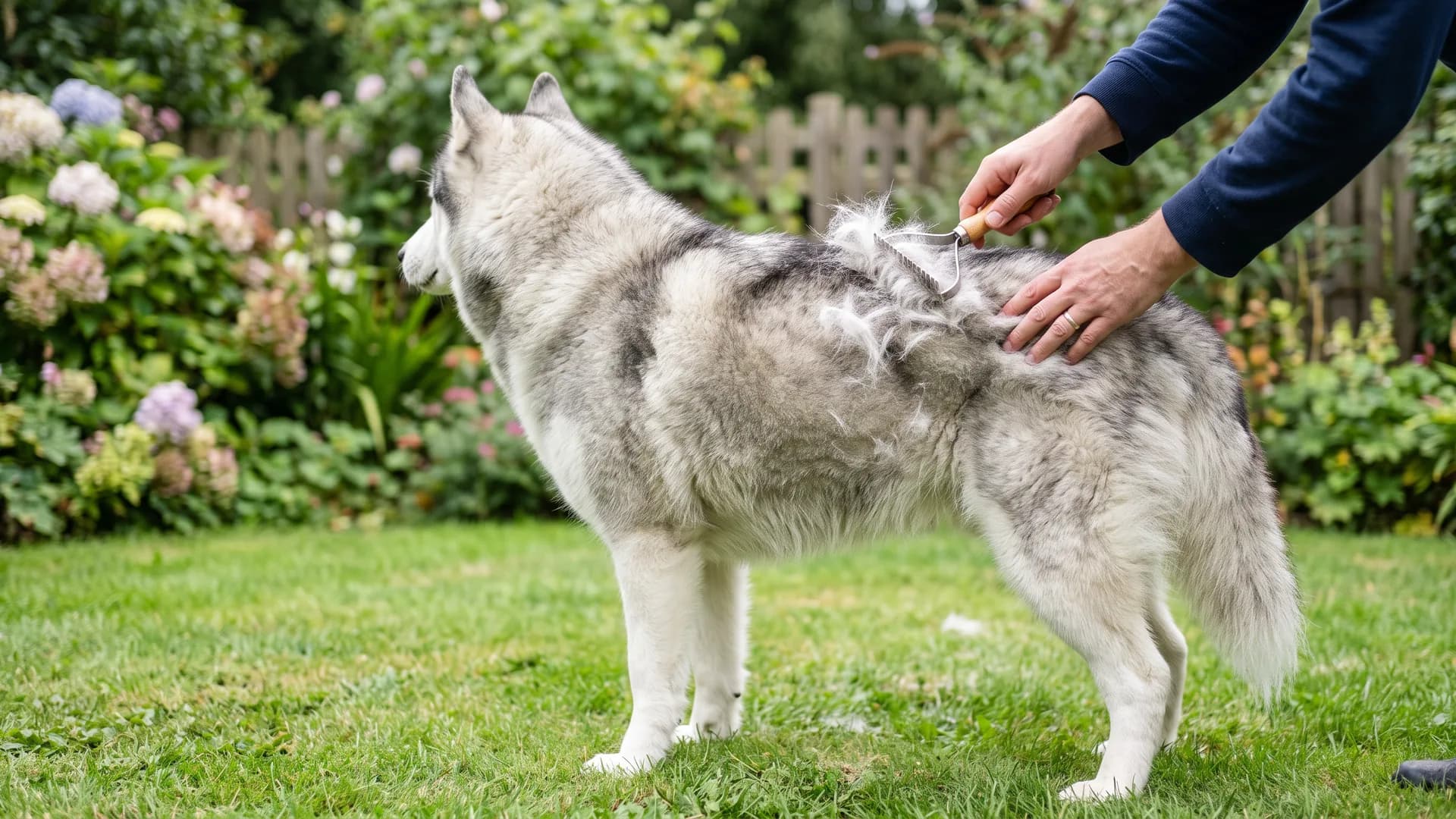 Grooming a double-coated dog, and why you should never shave one