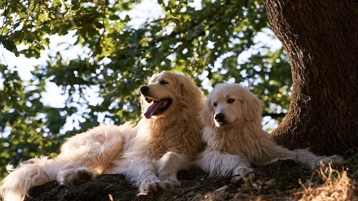 Illustration eines Abruzzen-Maremmen-Schäferhund