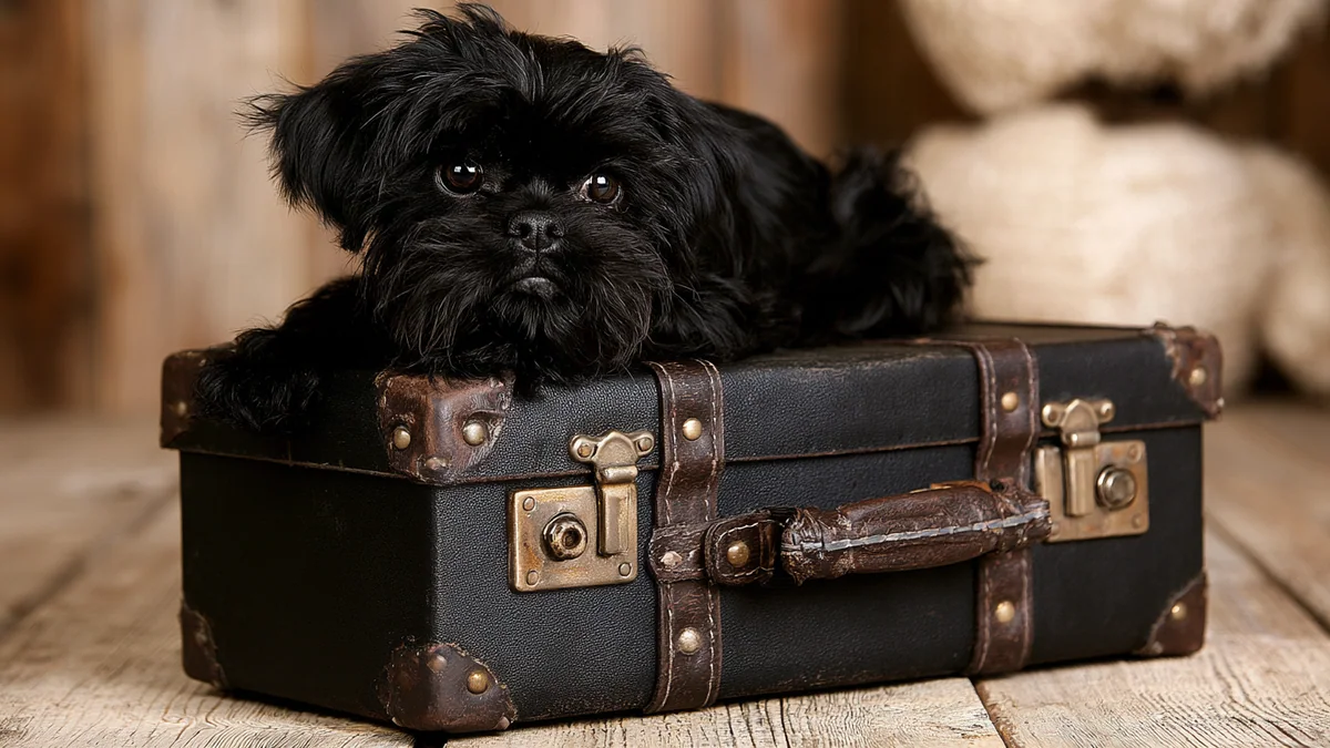Illustration eines Affenpinscher