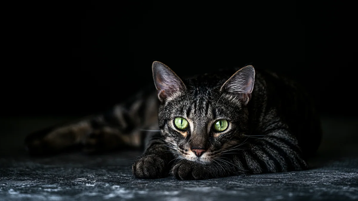 Illustration eines American Bobtail