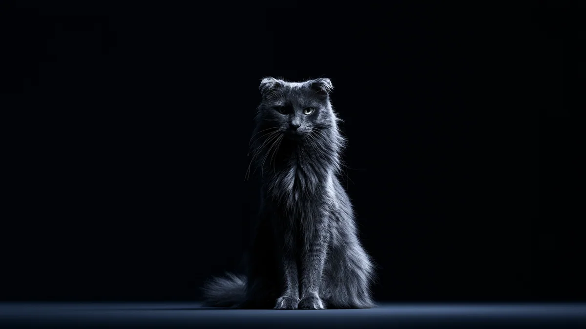 Illustration eines American Curl