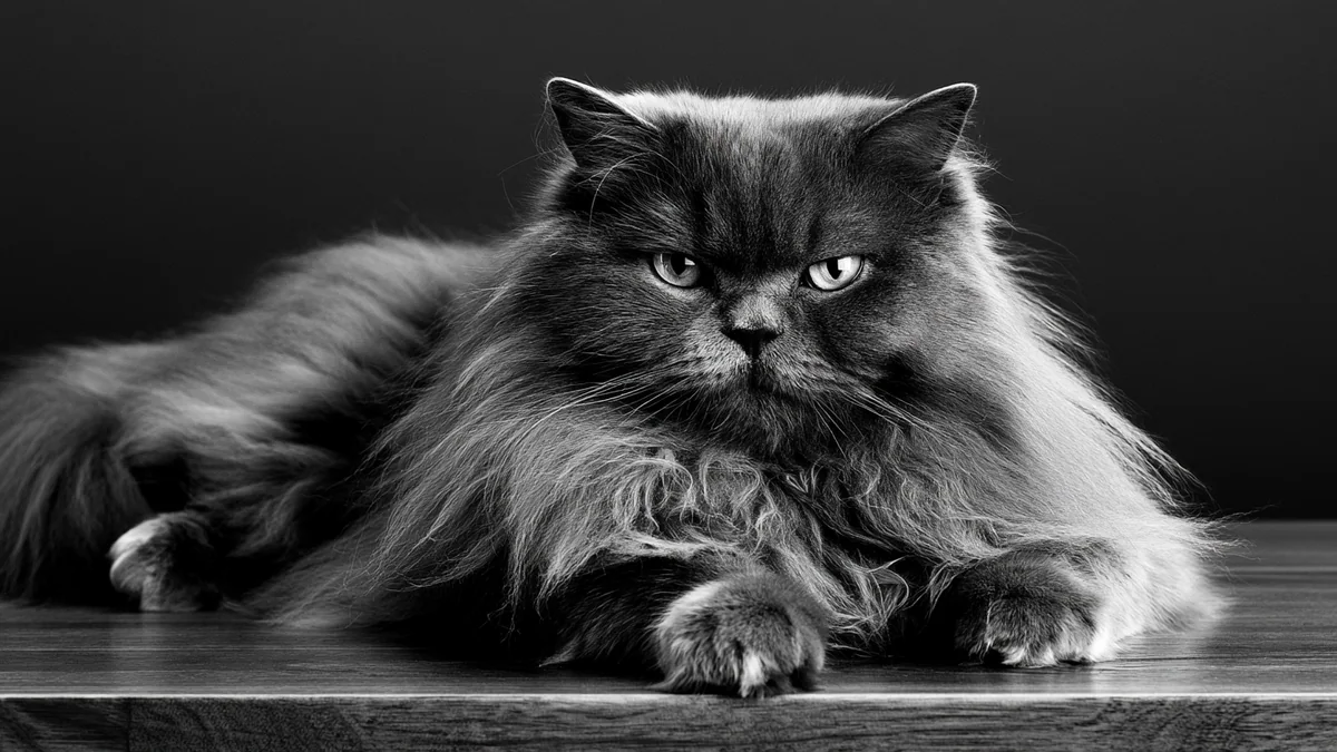 Illustration eines British Longhair