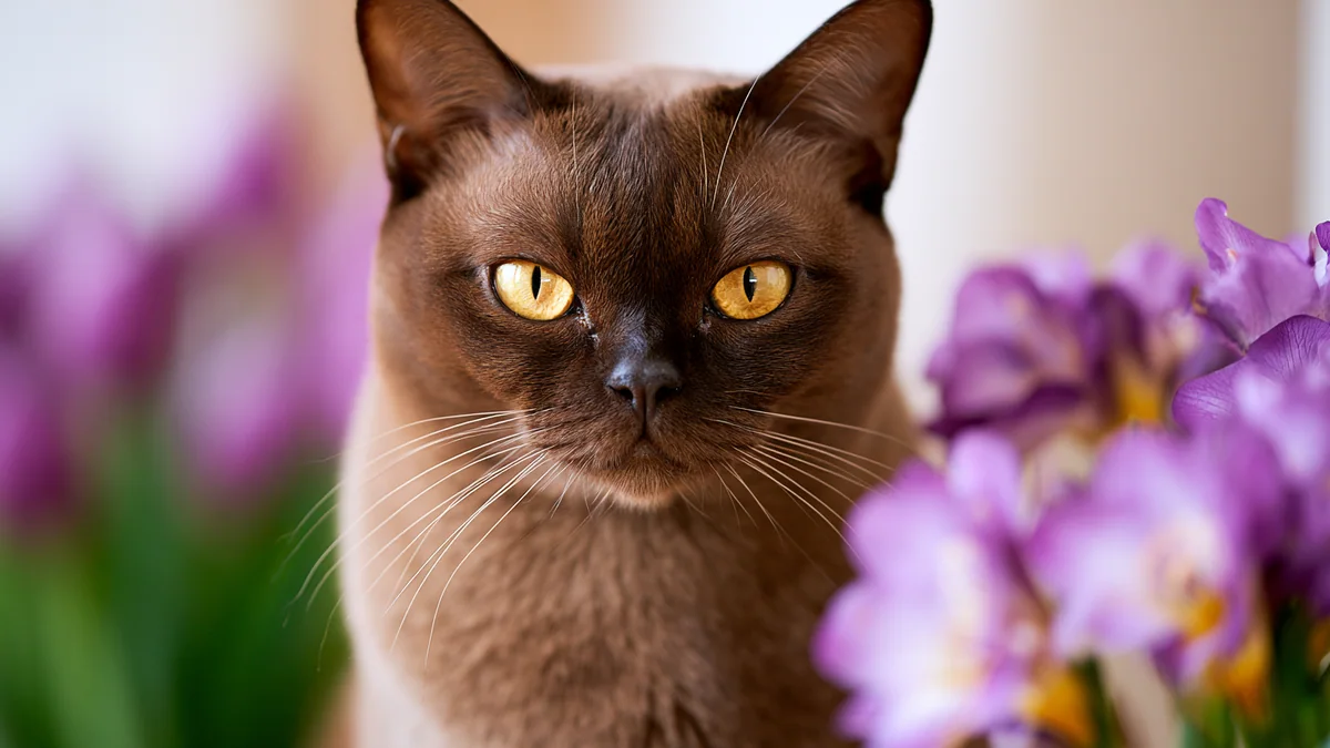 Illustration eines Burma-Katze