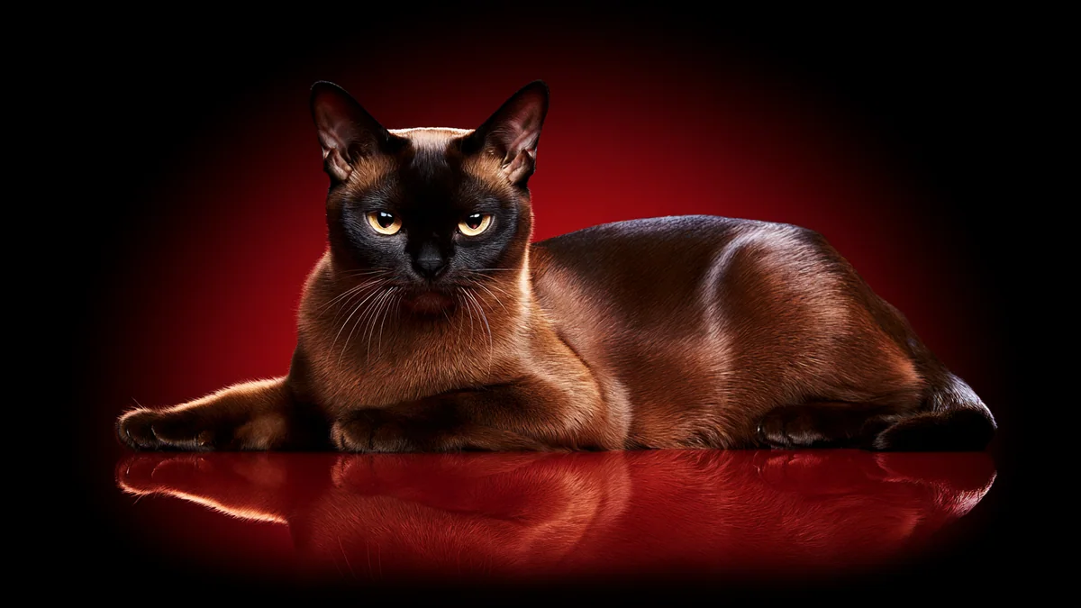 Illustration eines European Burmese