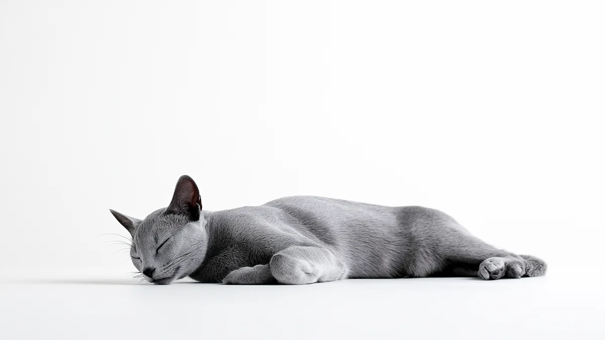 Illustration eines Korat-Katze