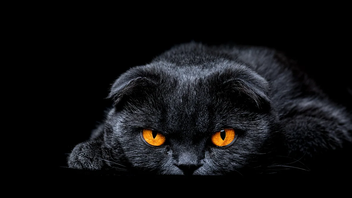 Illustration eines Schottische Faltohrkatze
