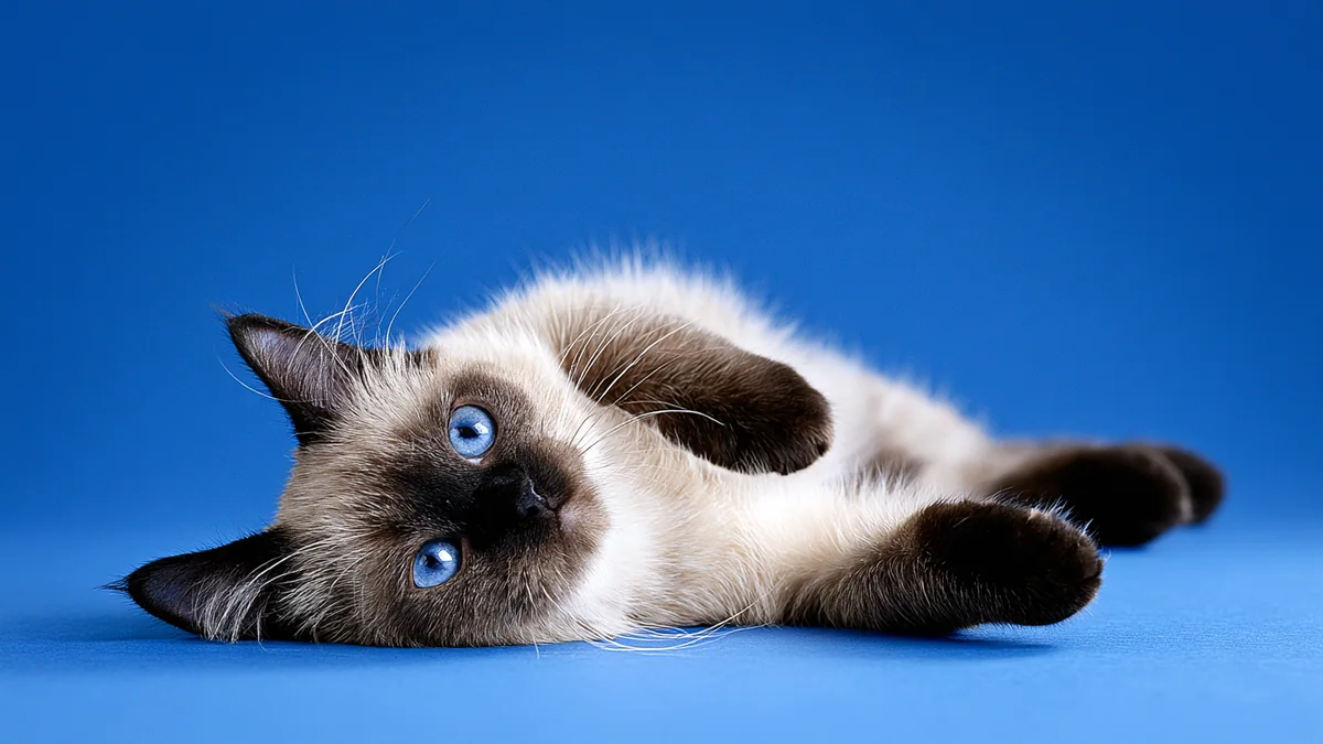 Illustration eines Siamkatze