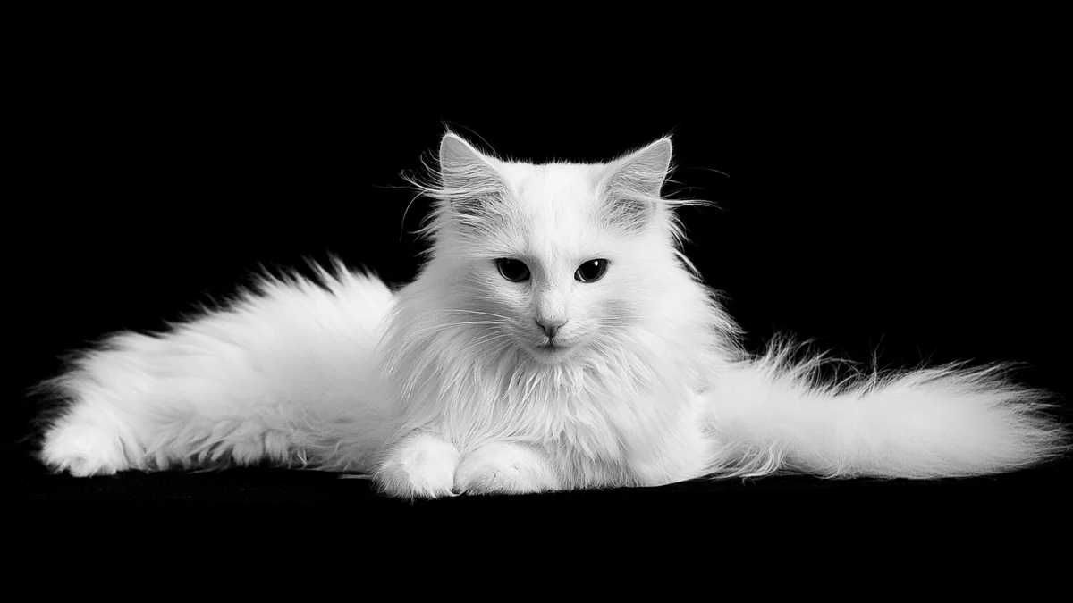 Illustration eines Türkisch Angora